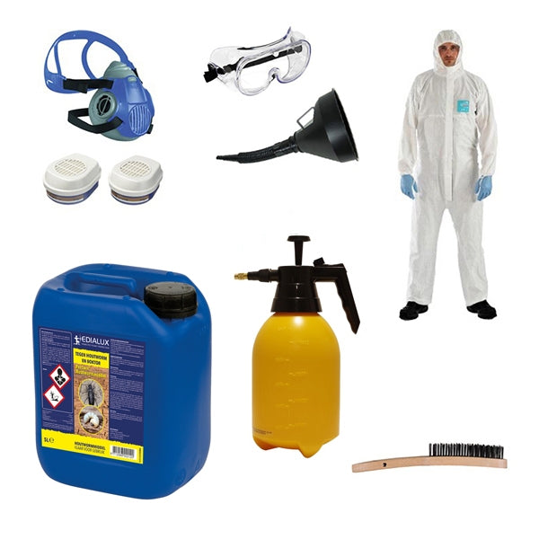 Woodworm control complete package (40m2)