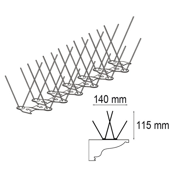 Duivenpinnen E4 (1 meter)