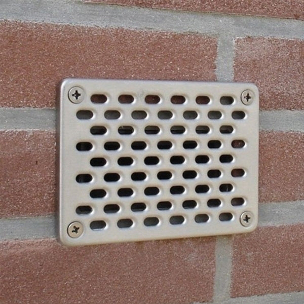 Stainless steel facade grille (14 x 10 cm)