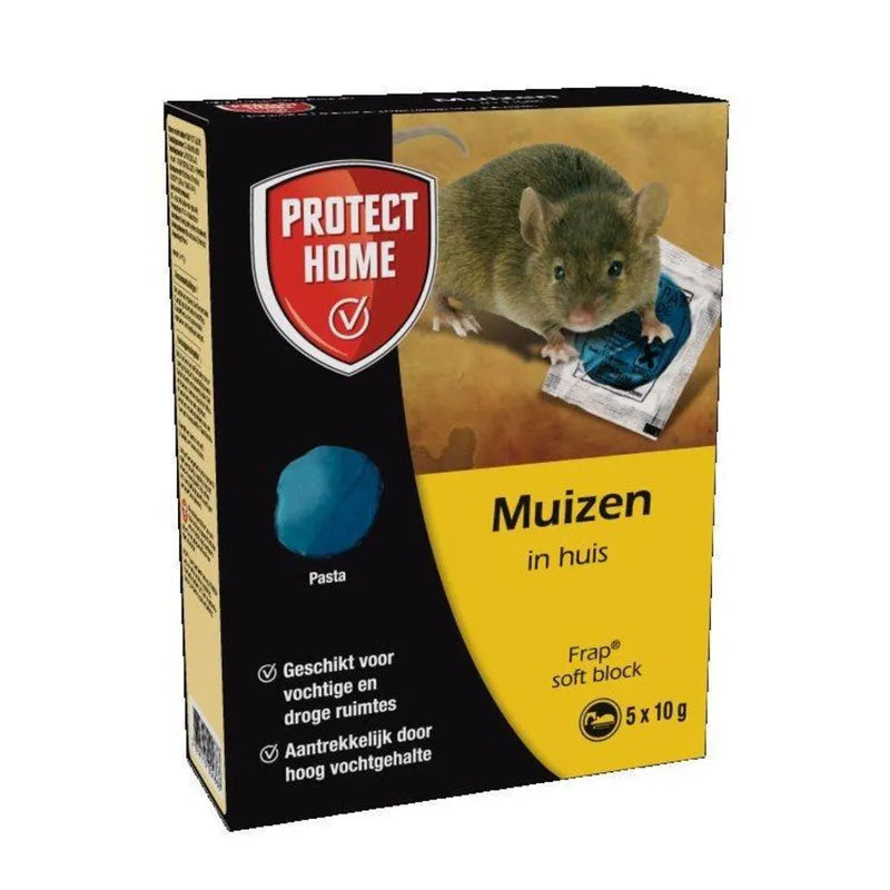 Protect Home Frap Soft Block muizengif 5 x 10 Gram