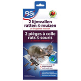 2 Glue traps against mice &amp; rats 