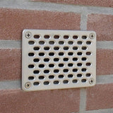 Stainless steel facade grille (25 x 15 cm)